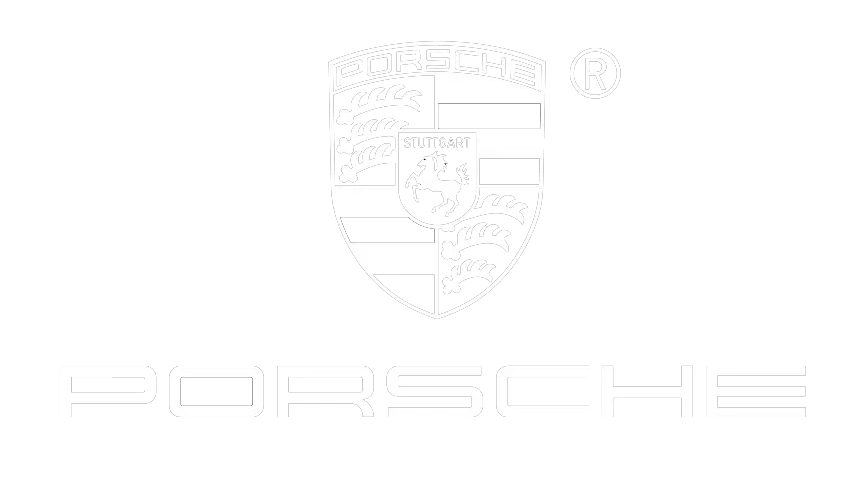 PORSCHE LOGO BIAŁE